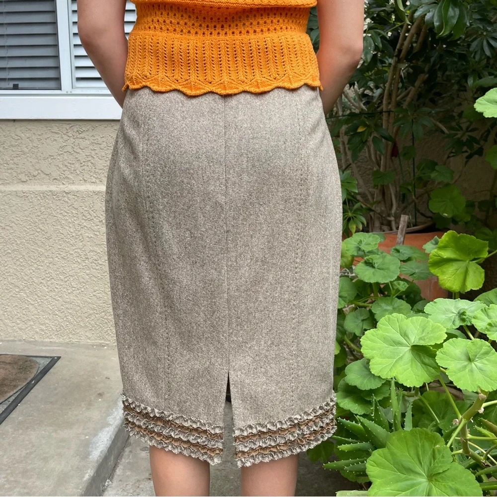 New multicolored SoCa St. John wool skirt
